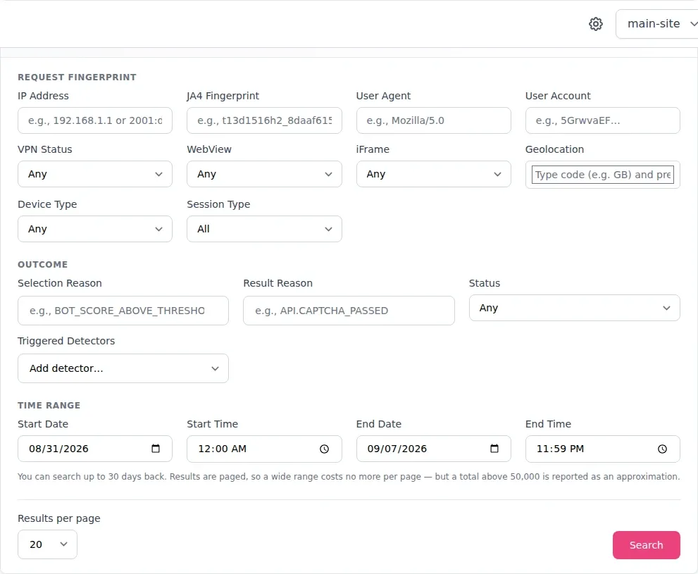prosopo audit page